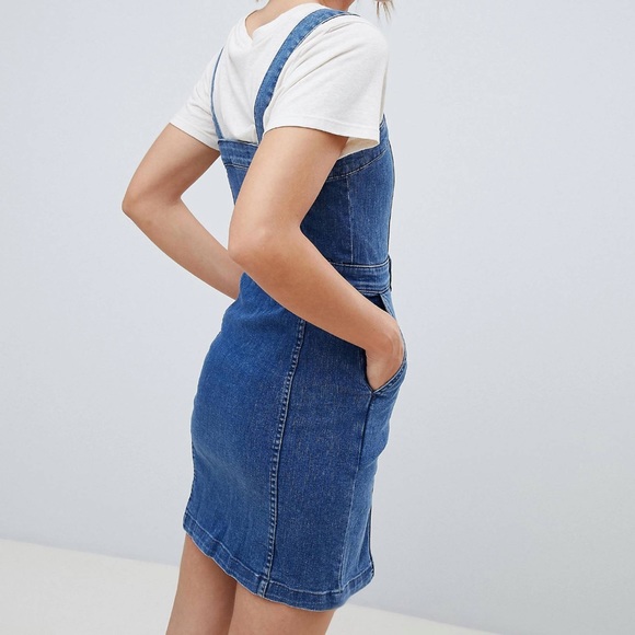 Mango Blue Button Through Denim Dress - Picture 2 of 4